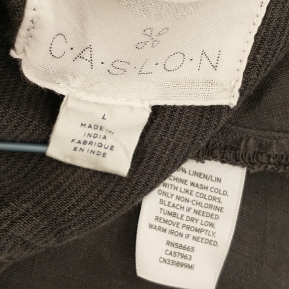 100% Linen Jacket Blazer Charcoal Gray Neutral Lightweight Casual Natural SeeMes - Picture 5 of 7